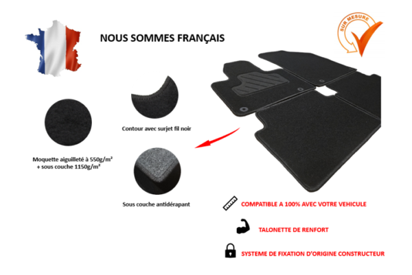 Tapis de voiture sur mesure pour Opel Corsa F – Image 6