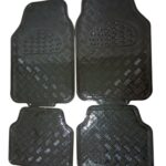 Tapis pvc effet metallisé noir