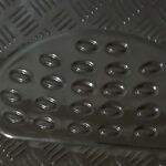 Tapis pvc effet metallisé noir 2