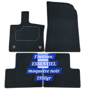 tapis voiture sur mesure Renault SYMBIOZ full hybrid 145 moquette noir 1950gr
